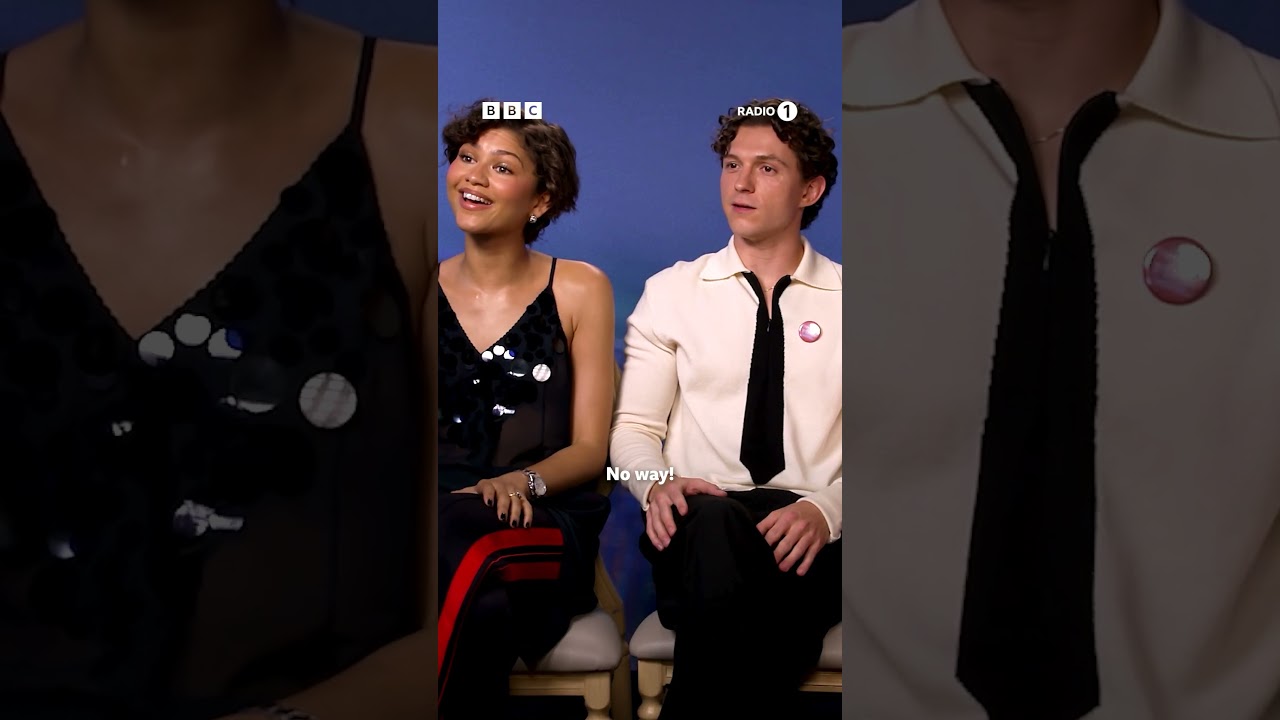Tom Holland is trying to work on his spoilers 😅 #spiderman #zendaya #tomholland