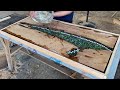 Amazing Technique Woodworking Easy Design Skills - Build A Table With Broken Wood And Glass Marbles