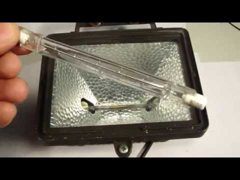 How to replace halogen work light broken