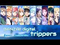 BANZAI! digital trippers - Aqours x Hatsune Miku【Kan, Rom, Eng, Color Coded】LoveLive