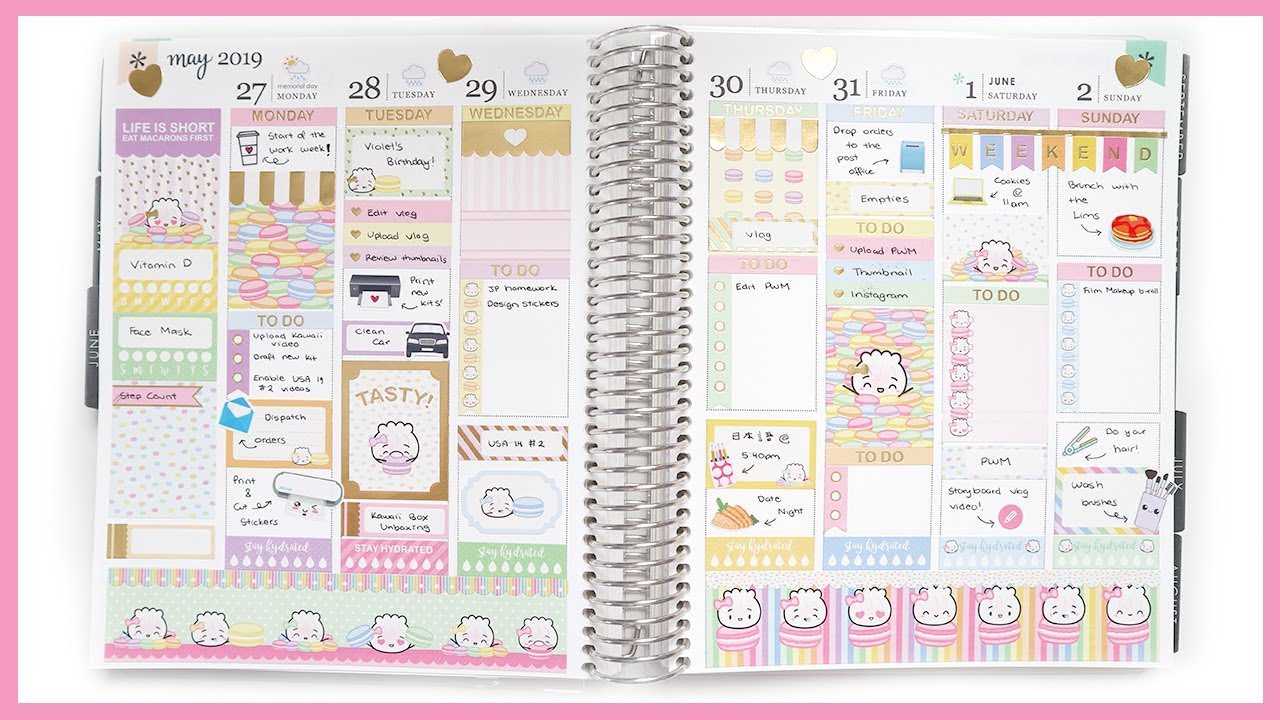 PLAN WITH ME IN MY ERIN CONDREN LIFE PLANNER ~ A Beautiful Fable - YouTube