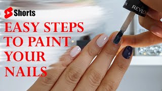 How to Apply Nail Polish Close to the Cuticle  #shorts