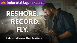 Machine Tool Orders Set Record + $2.3B Pharma Campus | IndustrialSage Headlines Ep. 31