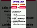 Every Day English📈💥😯Phrases and idioms(English vs Malayalam)#englishgrammar#phrases#idioms#ielts#oet