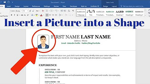 How To Insert A Picture into A Shape on Microsoft word | Put an Image into A Picture in Word