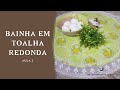 Como fazer BAINHA EM TOALHA REDONDA com renda - Aula 2 - Mesa posta para a Páscoa em grande estilo!