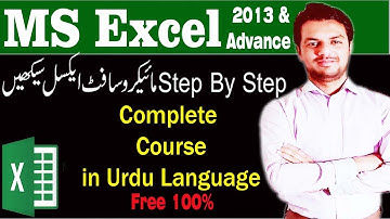 #msExcel Course in Urdu/Hindi free | #GetKnowledge ByYasir