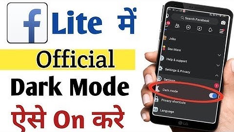 How to Enable Dark Mode on Facebook Lite| Fb Lite Official Dark Mode in 2022