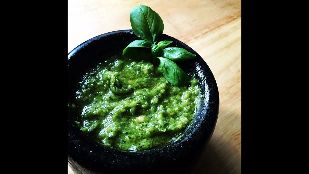 Vegan Basil Pesto - YouTube