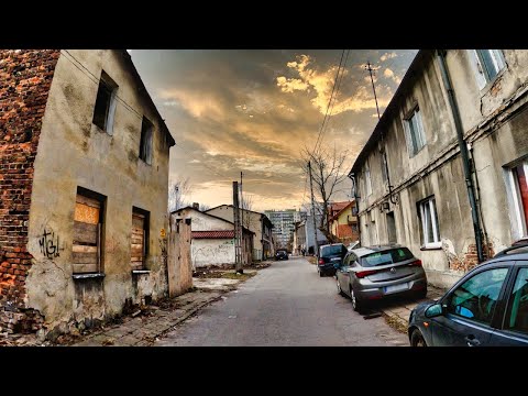 Poland 4K 🇵🇱 Forgotten Parts of Sosnowiec, Scenic Drive