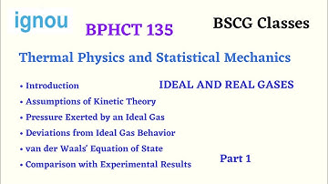 BPHCT 135 | Thermal Physics and Statistical Mechanics