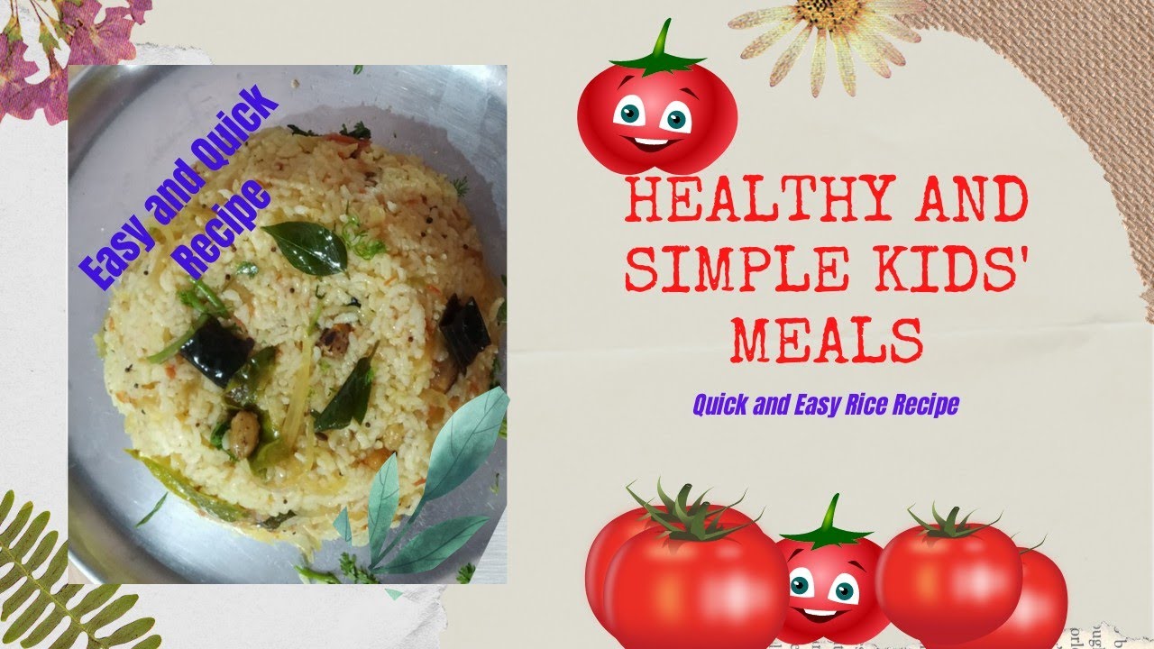 Quick&Easy Rice Recipe/Simple Rice Recipe/TomotoRice/Lunchbox Idea