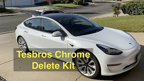 Tesbros Tesla Model 3 Chrome Delete