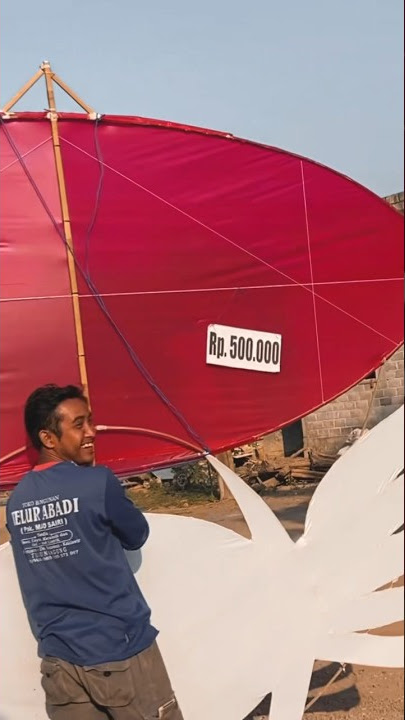 Layangan segini Rp.500.000 murah apa mahal ?