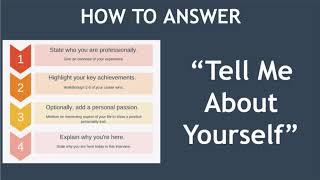 &quot;Tell Me About Yourself&quot; : How to Answer this Interview Question with Example