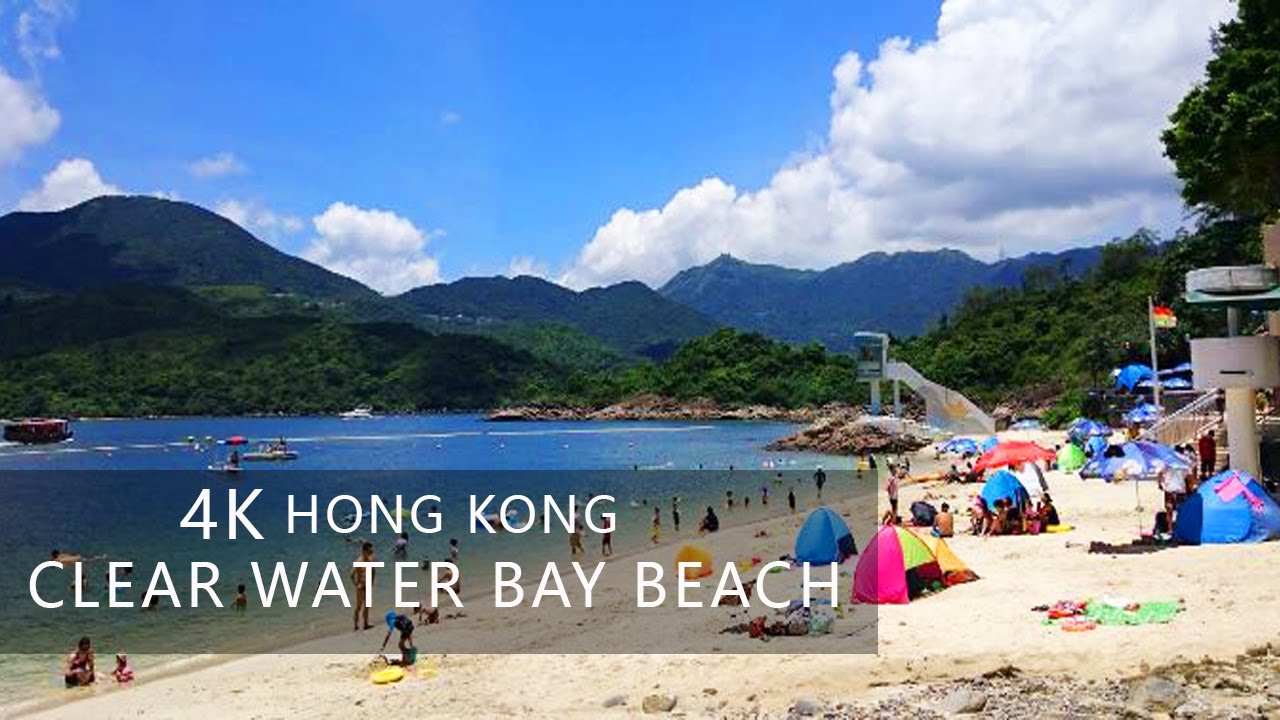 【4K】Clear Water Bay Beach Hong Kong Amazing View Sunset And Waves Sound