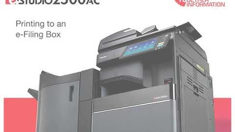 Printing to e Filing box