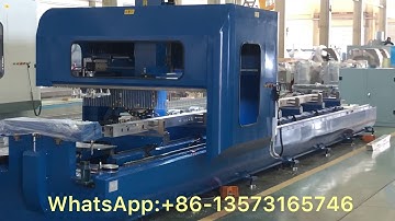 7000mm CNC Aluminium Profile Machining Centre 4 Axes. Spindle rotate -90 degree, 90 degree