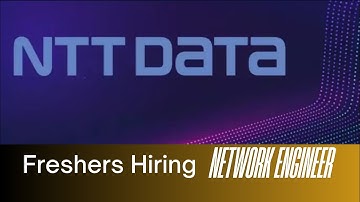 NTT DATA Off-Campus Drive 2025 | Mass Hiring for Network Engineers !