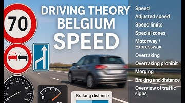 Lesson 3 – Speed: Limits, Zones, Motorway, Expressway, Overtaking, Zipping, Braking Stop distance