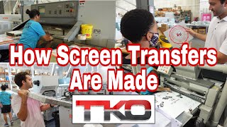 How Screen Transfers are made Behind the Scenes Exclusive! Visiting TKO Sales