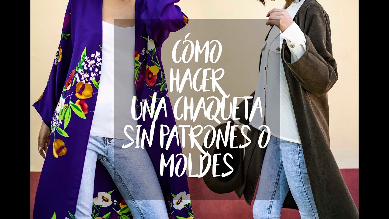 Cómo hacer una chaqueta kimono sin patrones o moldes