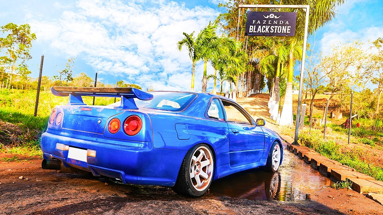FUI PARA FAZENDA DE SKYLINE R34 - A MAIOR LOUCURA DE TODOS OS TEMPOS