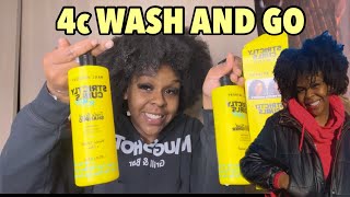 I DID A 4C WASH AND GO USING MARC ANTHONY’S STRICTLY CURLS