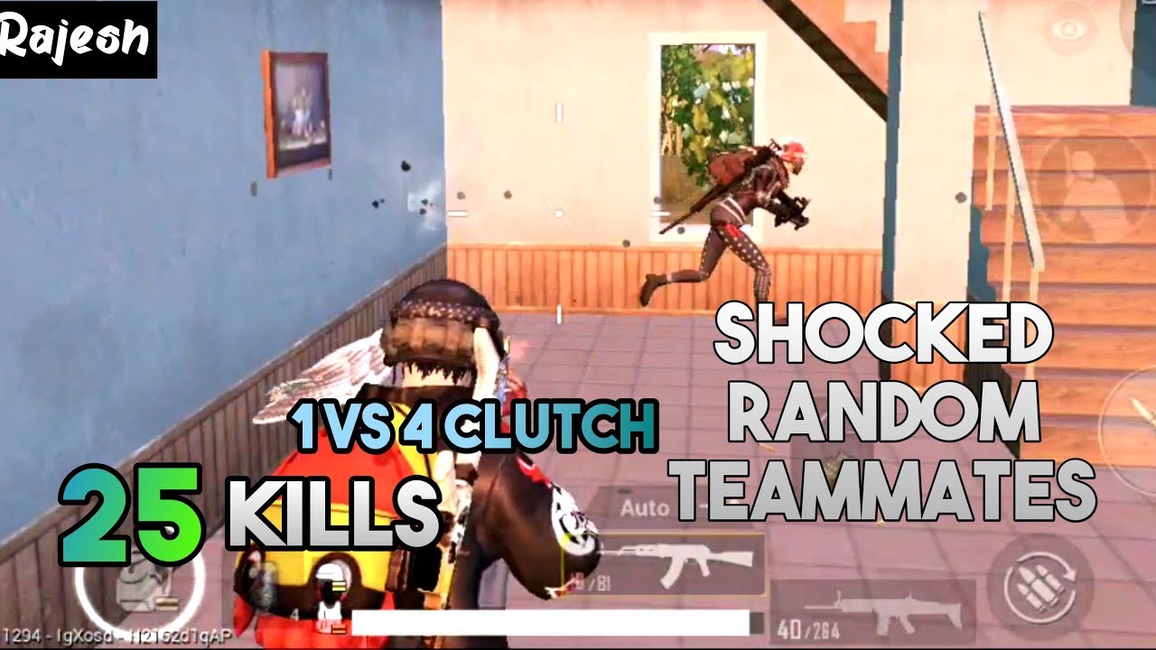 RANDOM TEAM MATES SHOCKING TO MY GAMEPLAY 25 KILLS VS SQUAD - YouTube