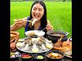 Girl Takes on Extreme Eating Challenge in Rice Fields 🌾🍲 | VDO park #mukbang #foodiechronicles #food