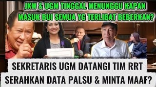 Download Lagu JKW \u0026 REKTOR BERAKHIR MASUK BUI. SEKRETARIS UGM TEMUI TIM RRT. SERAHKAN DATA PALSU⁉️ MP3