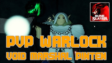 PVP WARLOCK  VOID MARSHAL PINTEN | Action | Rune Slayer