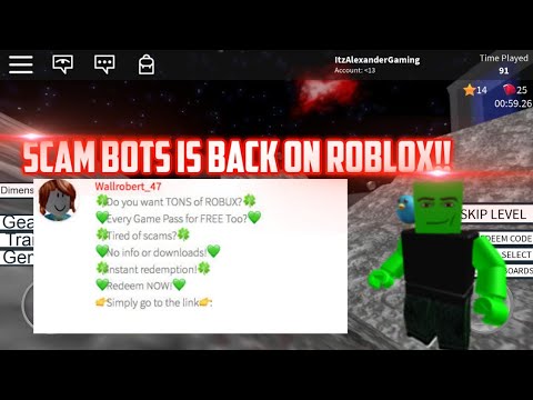 Scam Bots Is Back Talking About Scam Bots Roblox Youtube