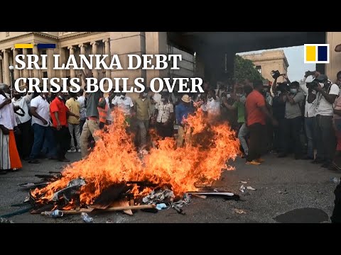 Protesters in Sri Lanka try to storm presidential office amid country’s worsening financial crisis