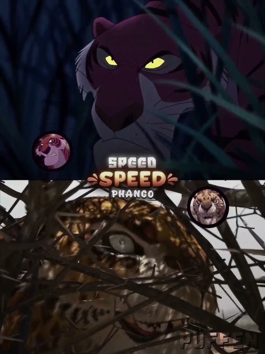 Shere Khan Vs Phango #meme #edit #disney #triggerfish #thejunglebook #khumba