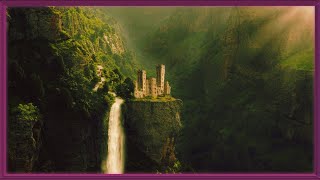 Звуки расслабляющего водопада, атмосфера леса, звуки воды, шум реки, звуки птиц с частотой 66 Гц