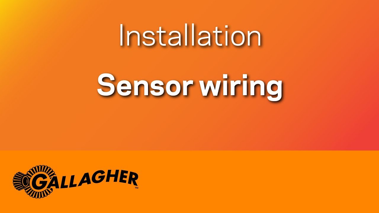 Installation Guide | Sensor wiring - YouTube