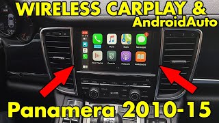 V2 Wireless CarPlay and AndroidAuto in Porsche Panamera 2010 2011 2012 2013 2014 2015 2016