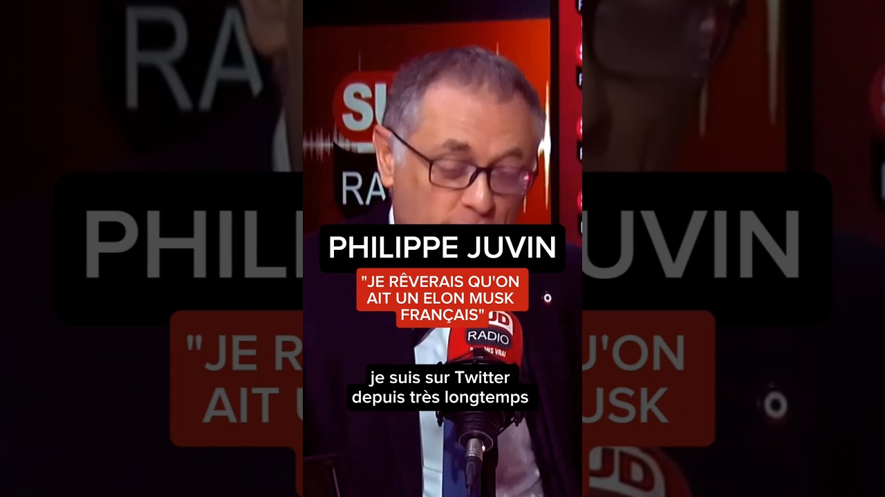 Philippe Juvin "Je rêverais qu'on ait un Elon Musk français" #sudradio