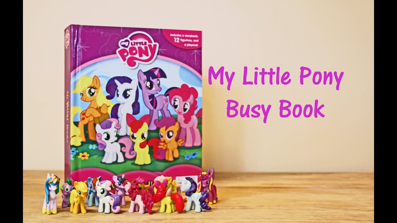 my little pony book with figurines