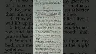 Psalm 63:1-6 O God, thou art my God ! Seek God when you wake up &amp; last thing before you go to sleep
