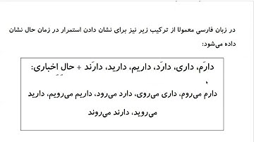 Farsi Grammar in Use: For Intermediate Students - Lesson 3 - Present Continuous