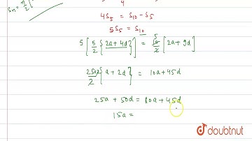 In an A.P., the first term is 2 and the sum of the first five terms is one-fourth of the next five