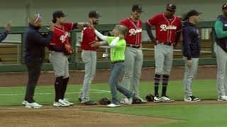 Pati runs the Bases at the Reno Aces Home Run for Life game!