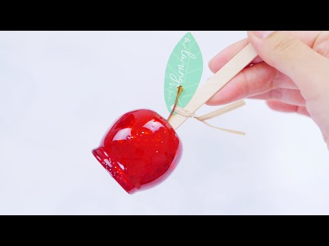 【ASMR】りんご飴 Apple Candy Eating Sounds No Talking【咀嚼音】