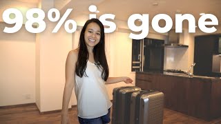 Decluttering My Life in 8 Days (before & after)