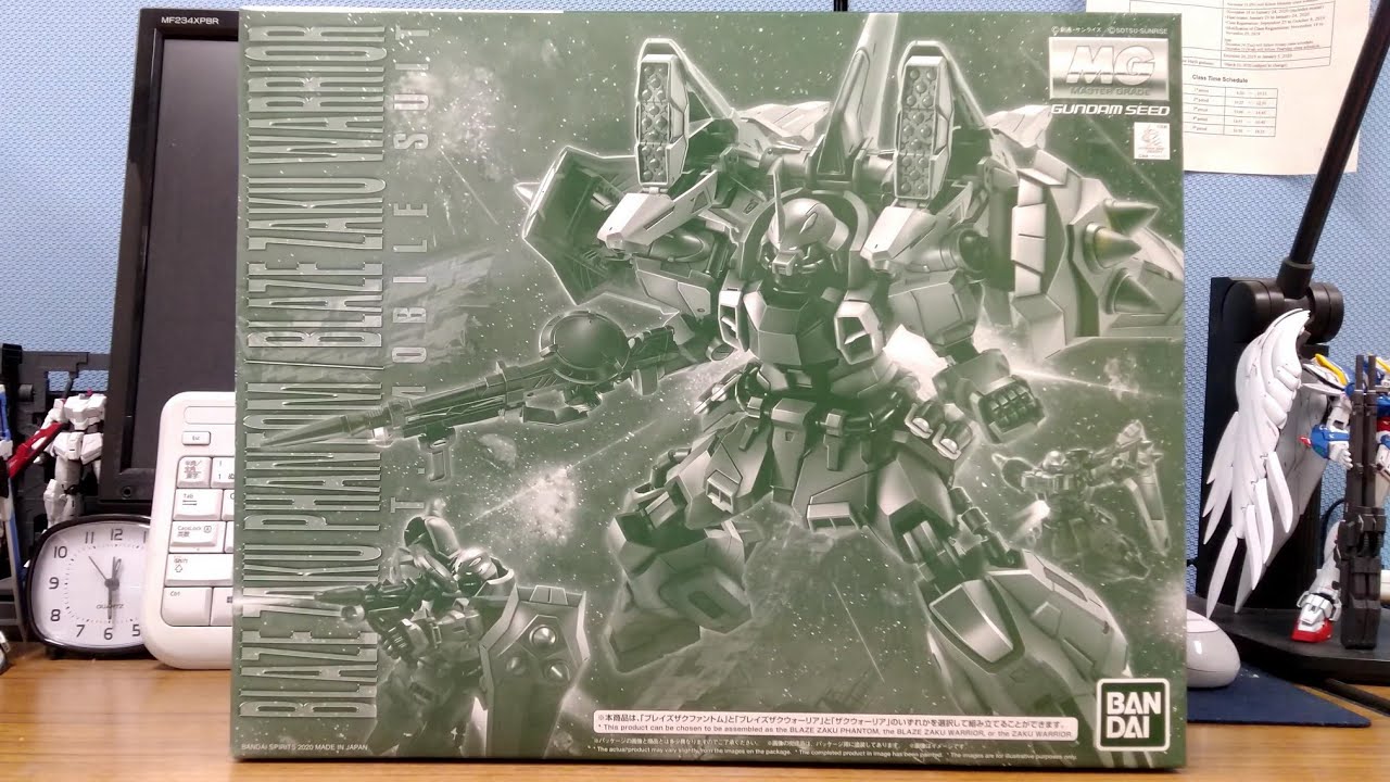 Unboxing] P-Bandai MG 1/100 Blaze Zaku Phantom/Blaze Zaku Warrior
