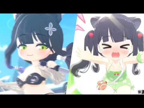 Blue Archive Swimsuit Shun skill intro - 2 in 1 L2D