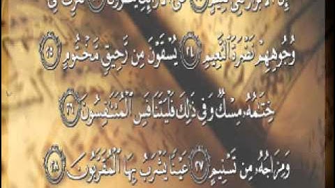 سورة المطففين بصوت القارئ عبد المجيد السريحي.