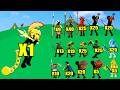 ICE GOLD SPEARTON ΖΟΜΒΙΕ VS ALL SKINS ARMY IN STICK WAR LEGACY @stickwarmontage